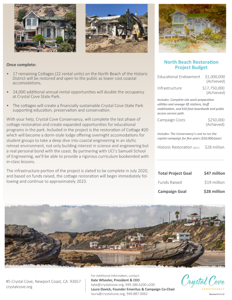 North Beach Restoration Crystal Cove Conservancy